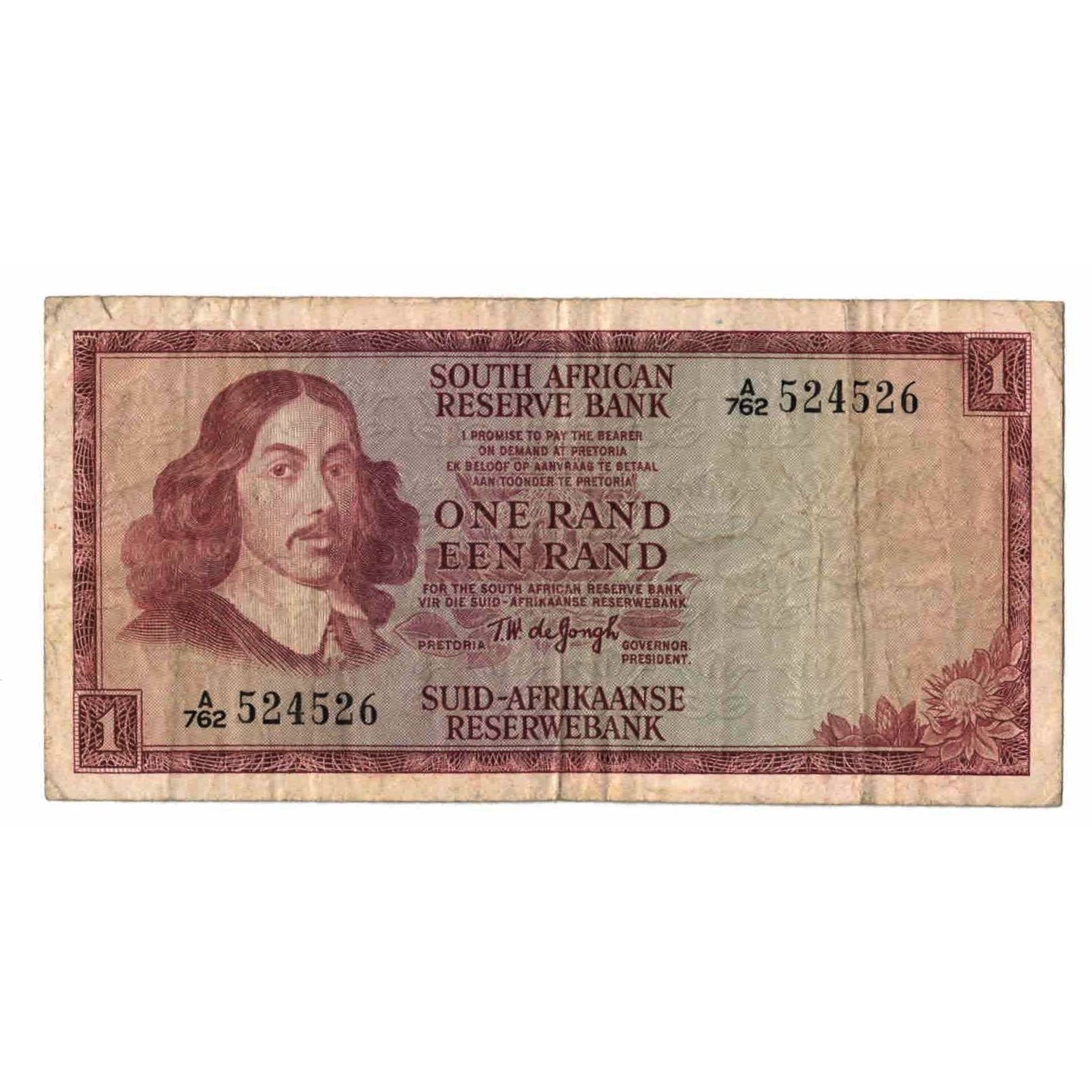 Banknote, South Africa, 1 Rand, 1967, KM:109b, VG(8-10)