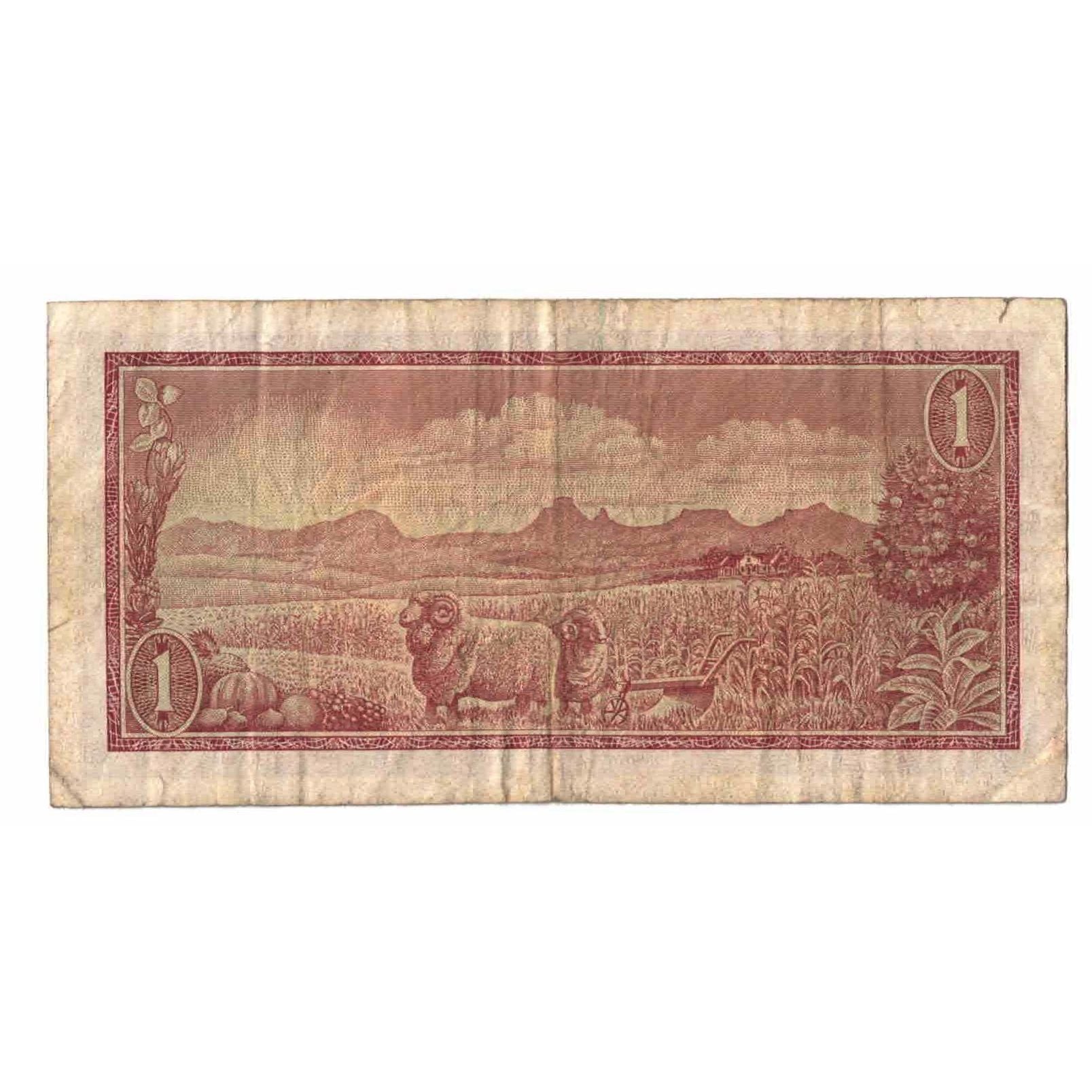 Banknote, South Africa, 1 Rand, 1967, KM:109b, VG(8-10)