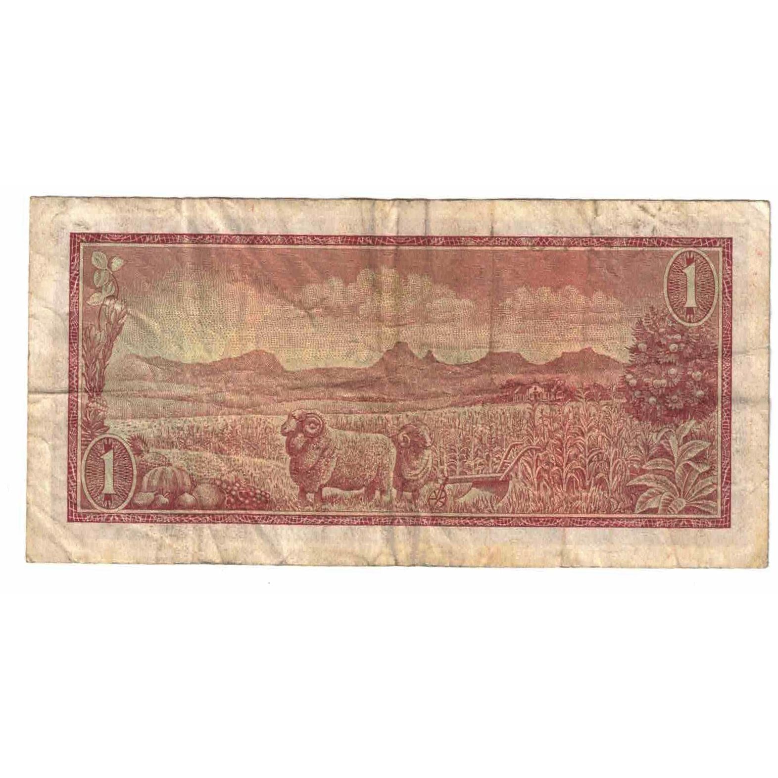 Banknote, South Africa, 1 Rand, 1967, KM:109b, VF(20-25)