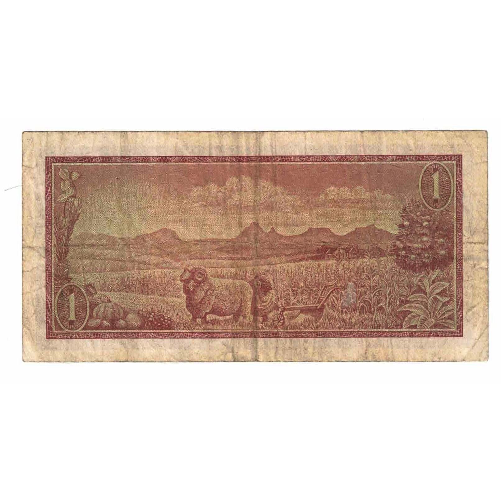 Banknote, South Africa, 1 Rand, 1967, KM:109b, VF(20-25)