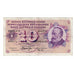 Banknote, Switzerland, 10 Franken, 1970, 1970-01-05, KM:45p, VF(20-25)