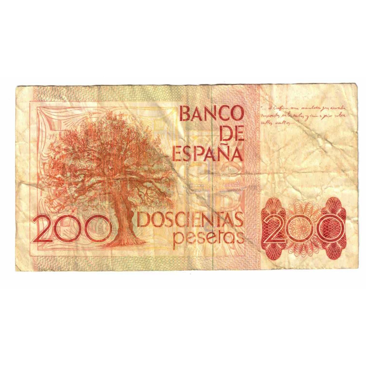 Billet, Espagne, 200 Pesetas, 1980, 1980-09-16, KM:156, B