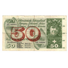 Banknote, Switzerland, 50 Franken, 1970, 1970-02-05, KM:48j, VG(8-10)