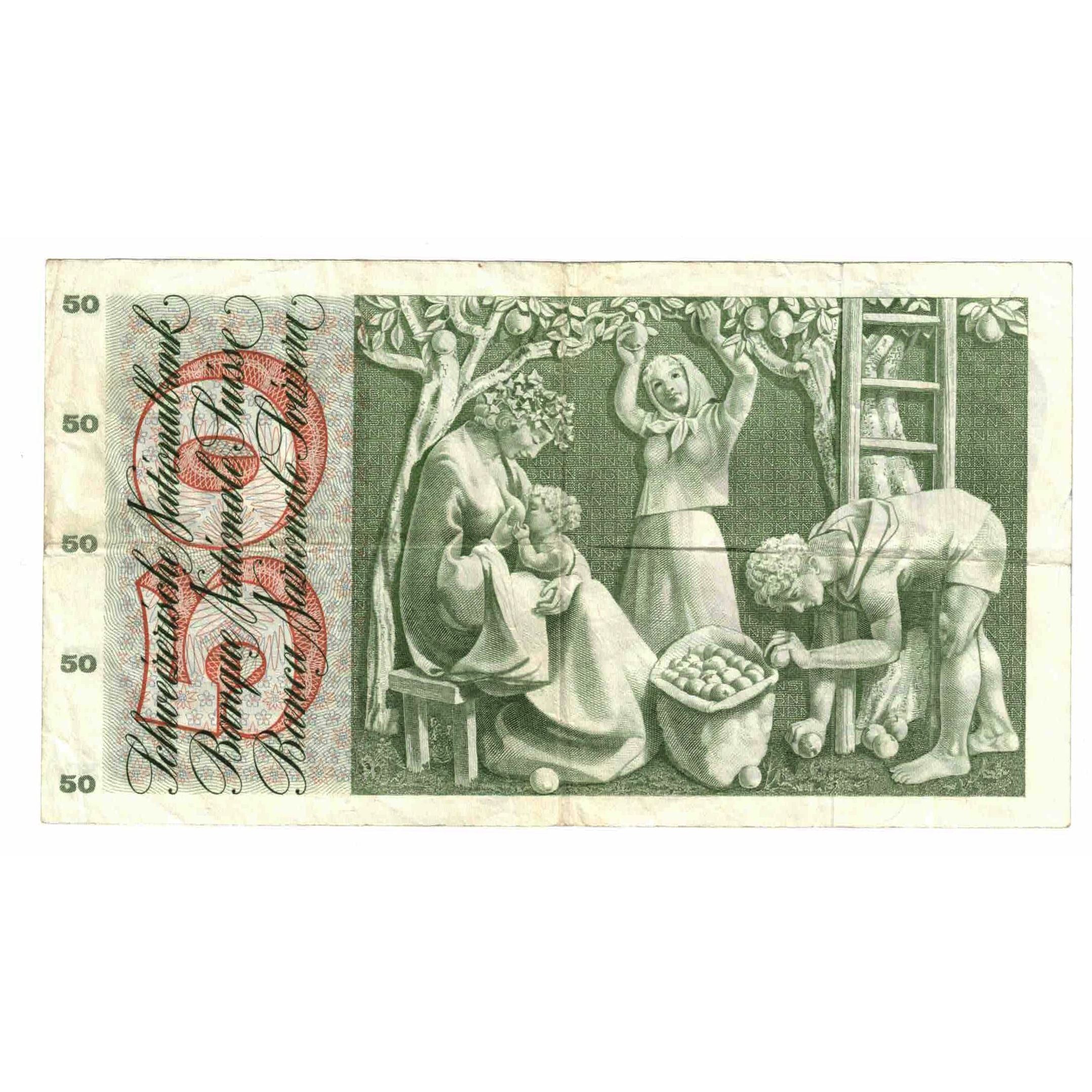 Billet, Suisse, 50 Franken, 1971, 1971-02-10, KM:48k, TB