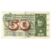 Banknote, Switzerland, 50 Franken, 1971, 1971-02-10, KM:48k, VF(20-25)