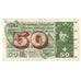 Banknote, Switzerland, 50 Franken, 1968, 1968-05-15, KM:48h, VF(20-25)