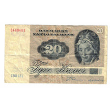 Banknote, Denmark, 20 Kroner, 1981, KM:49c, VF(20-25)