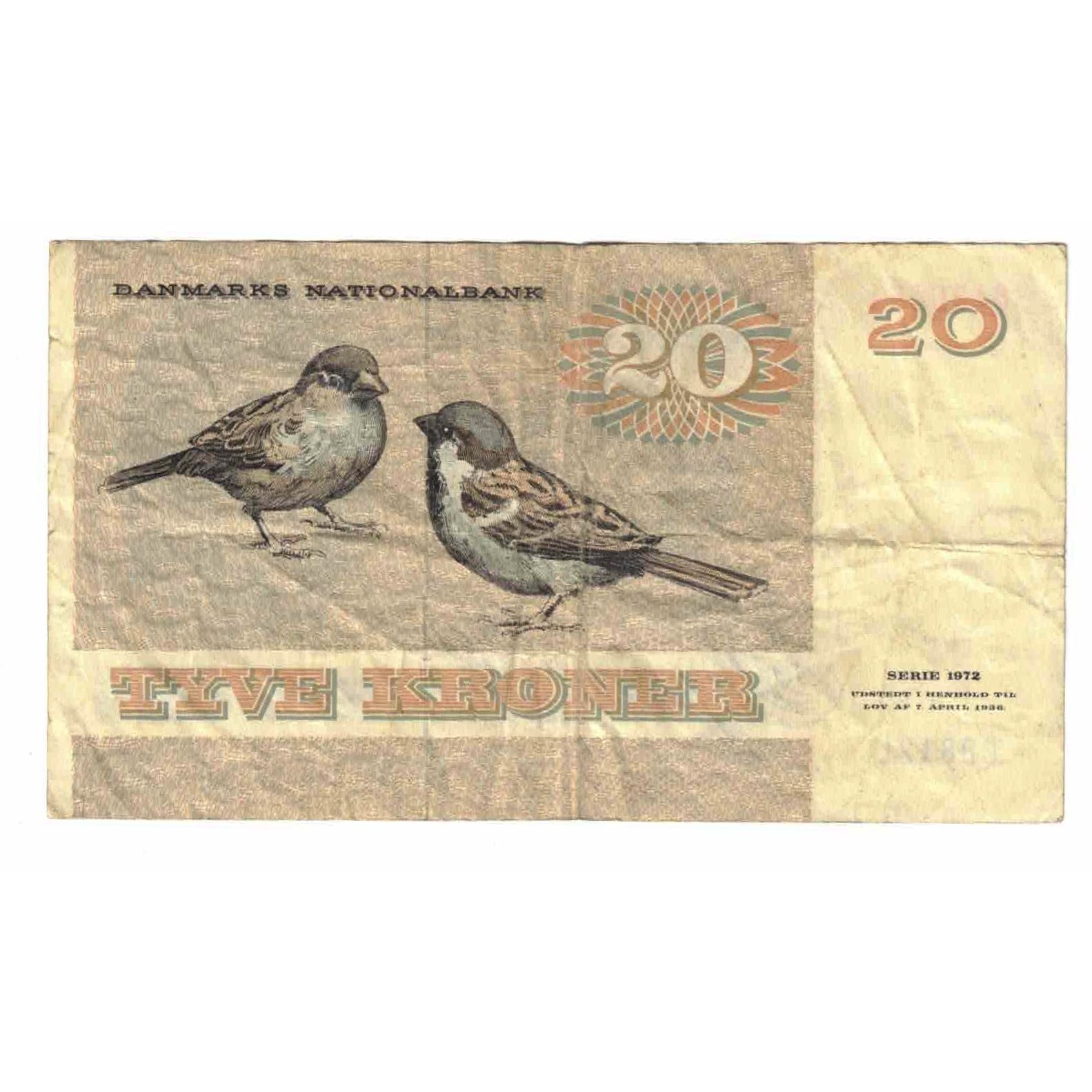 Banknote, Denmark, 20 Kroner, 1981, KM:49c, VF(20-25)