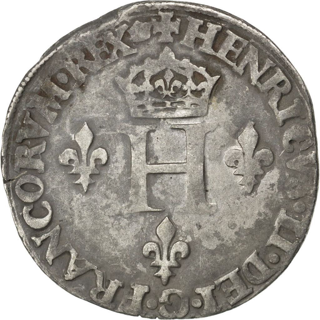FRANCE, Gros, 1550, Paris, EF(40-45), Billon, Sombart #4456, 5.62