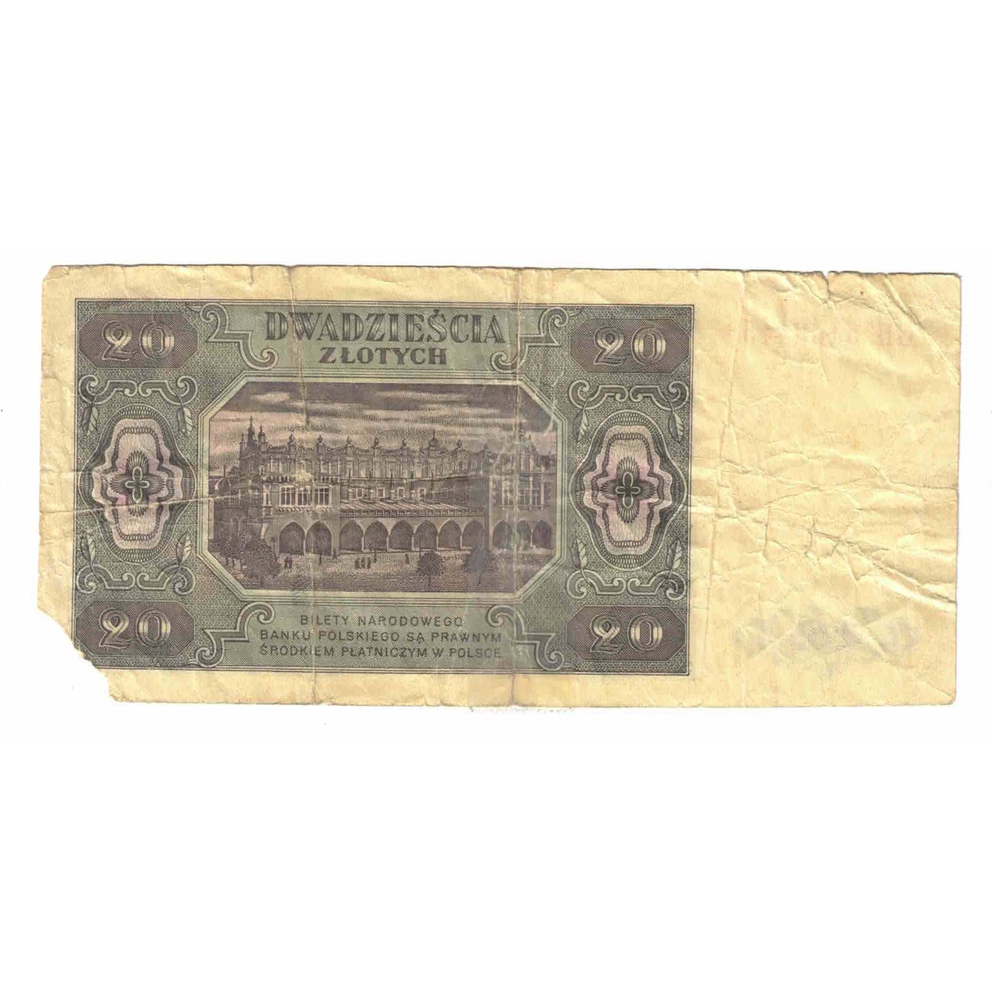 Banknote, Poland, 20 Zlotych, 1948, 1948-07-01, KM:137, AG(1-3)