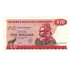 Banknote, Zimbabwe, 10 Dollars, 1994, KM:3d, AU(55-58)