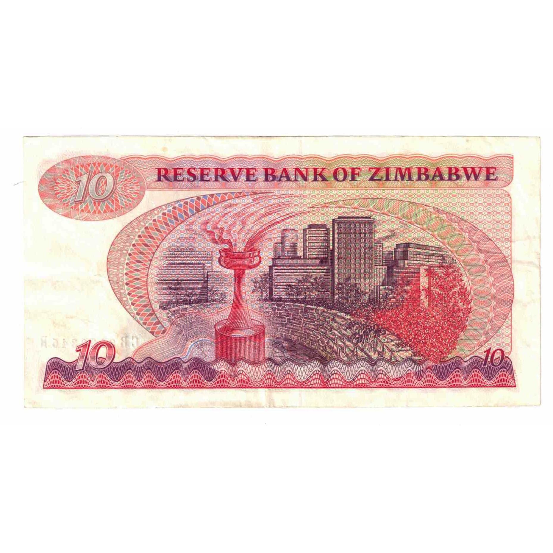 Banknote, Zimbabwe, 10 Dollars, 1994, KM:3d, AU(55-58)