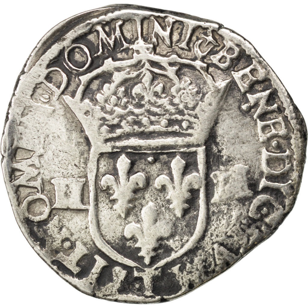Francia, Quart Ecu, 1607, Nantes, BB, Argento, Sombart:4686