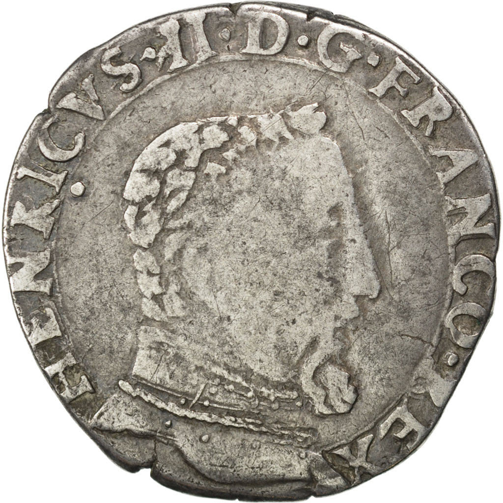 FRANCE, Teston, 1560, Toulouse, VF(30-35), Silver, Sombart #4572, 9.29