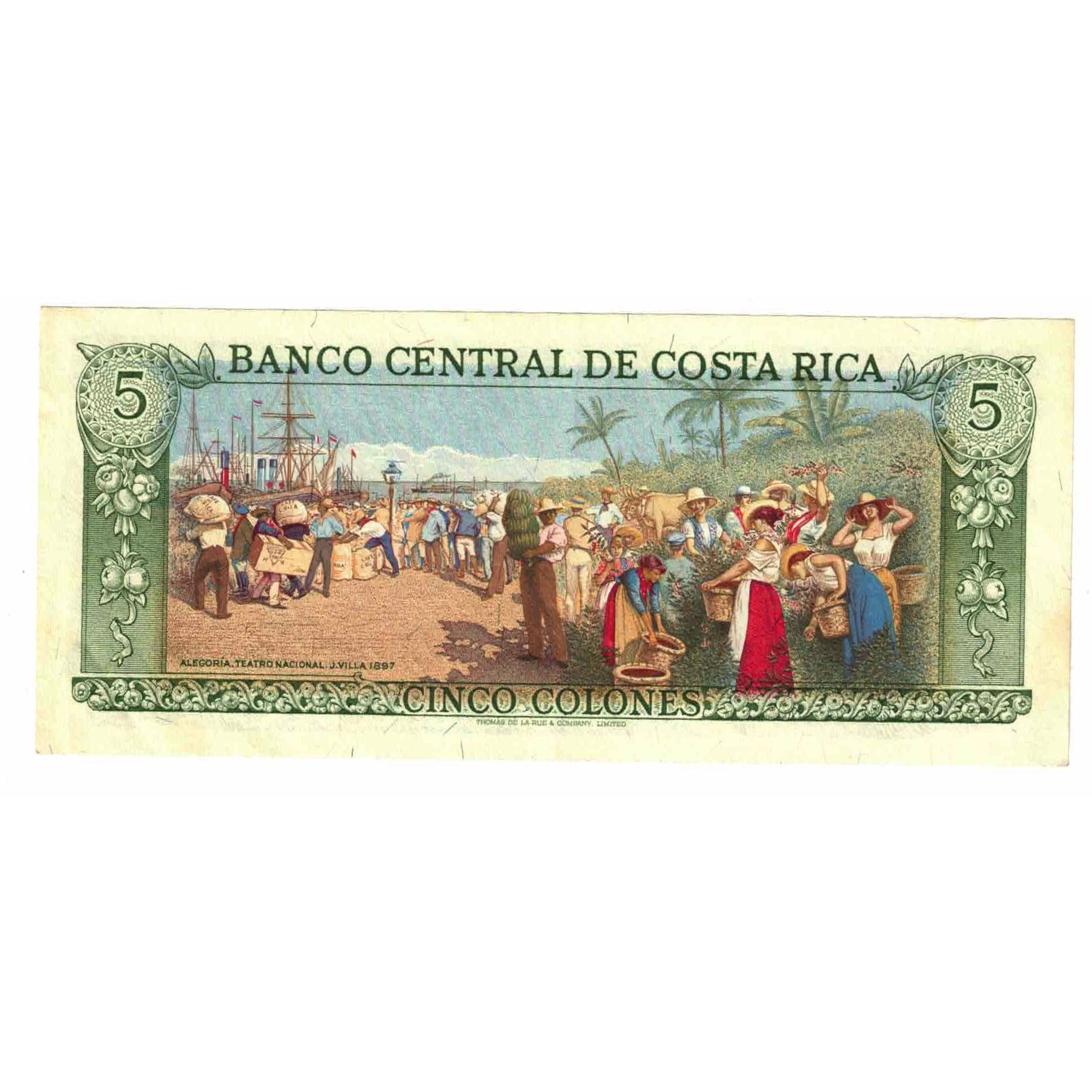 Banknote, Costa Rica, 5 Colones, 1983, 1983-04-07, KM:236e, UNC(65-70)