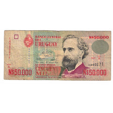 Banknote, Uruguay, 50,000 Nuevos Pesos, 1991, Undated (1991), KM:70b, VF(20-25)