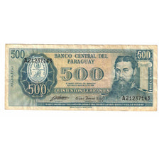 Banknote, Paraguay, 500 Guaranies, Undated (1982), KM:206, EF(40-45)