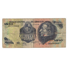 Billet, Uruguay, 50 Nuevos Pesos, Undated (1978-87), KM:61a, TB