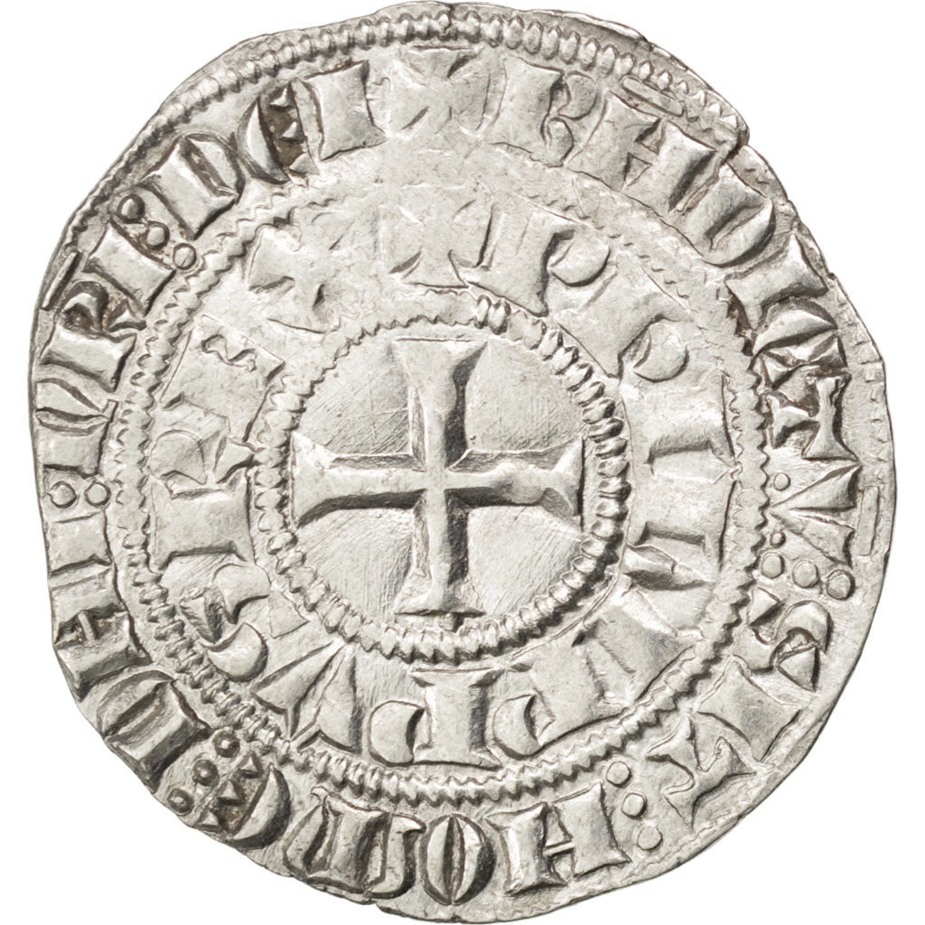FRANCE, Maille Blanche, EF(40-45), Silver, Duplessy #215, 2.11