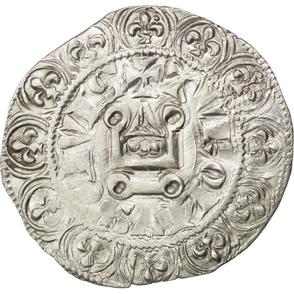FRANCE, Maille Blanche, EF(40-45), Silver, Duplessy #215, 2.11
