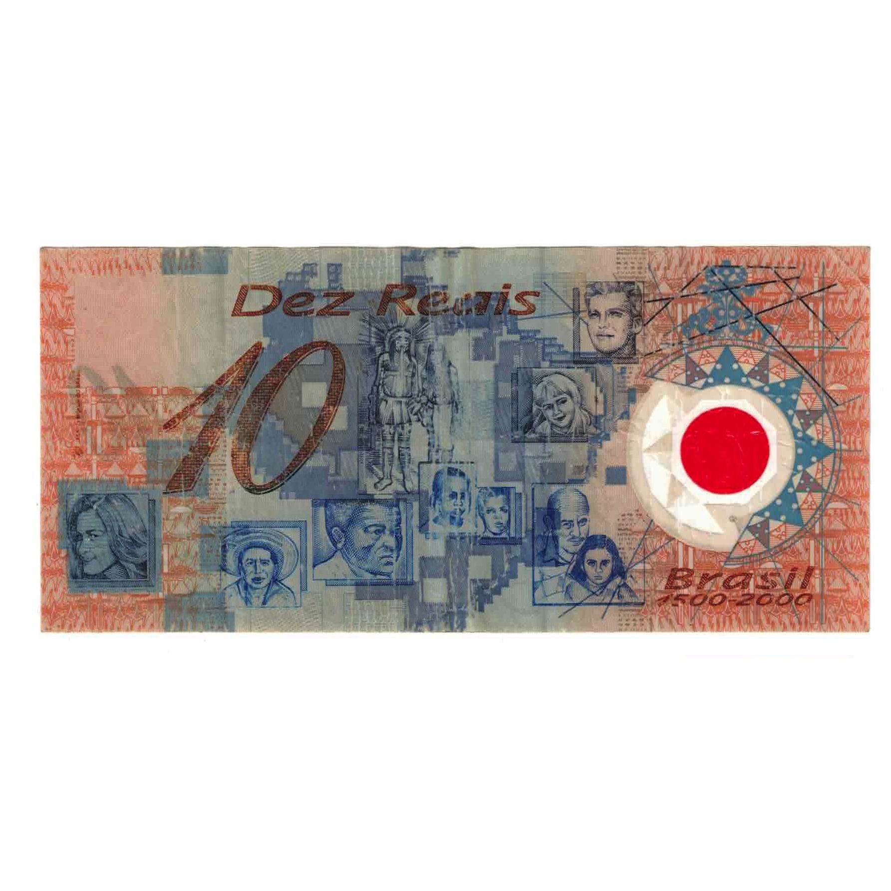 Banknote, Brazil, 10 Reais, Undated (2001), KM:248b, VF(20-25)