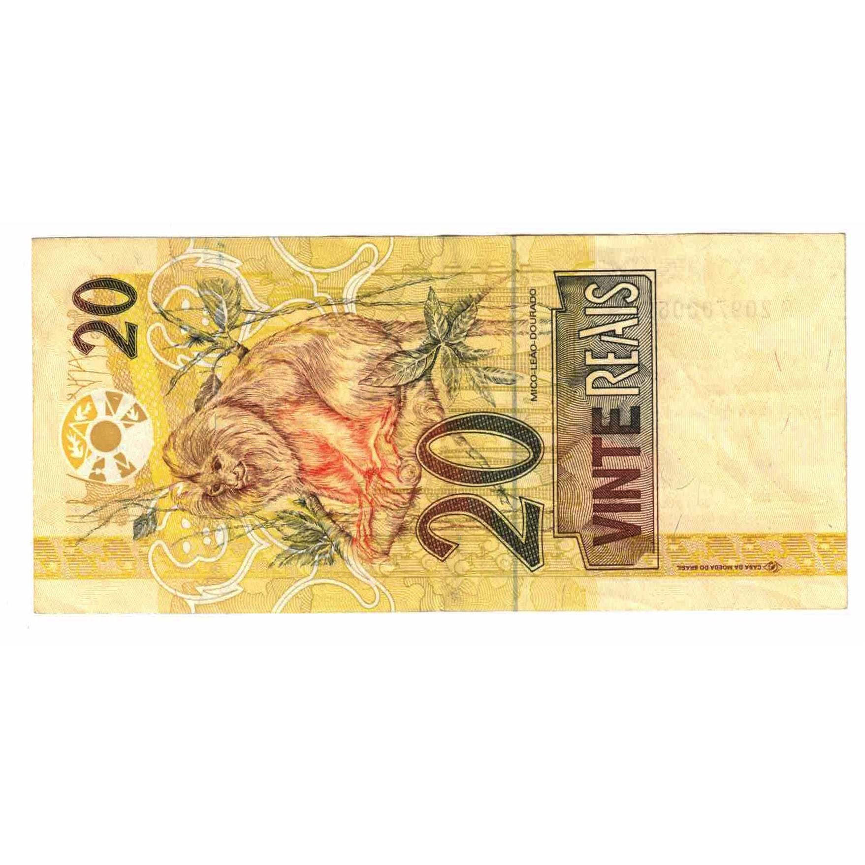 Banknote, Brazil, 20 Reais, Undated (2002), KM:250a, AU(55-58)