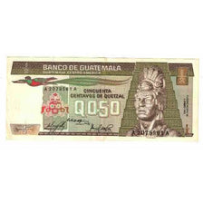 Banknot, Guatemala, 1/2 Quetzal, 1983, 1983-01-06, KM:65, AU(55-58)