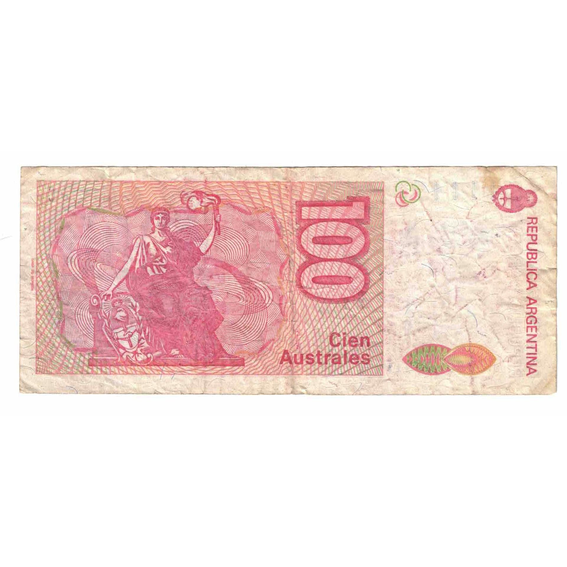 Billet, Argentine, 100 Australes, Undated (1989-91), KM:327c, TB