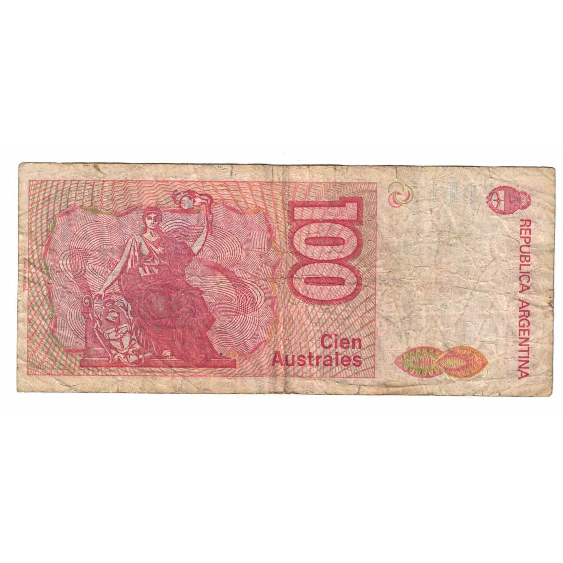 Banknote, Argentina, 100 Australes, Undated (1989-91), KM:327c, VG(8-10)