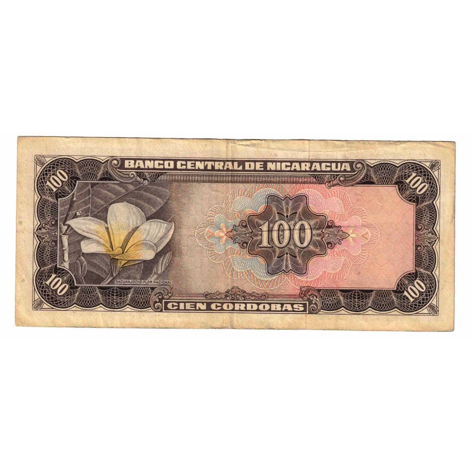 Billete, 100 Cordobas, Undated (1979), Nicaragua, KM:132, MBC