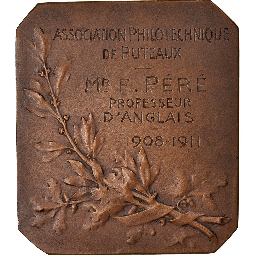 Francja, Medal, Education, Association Philotechnique de Puteaux, 1911