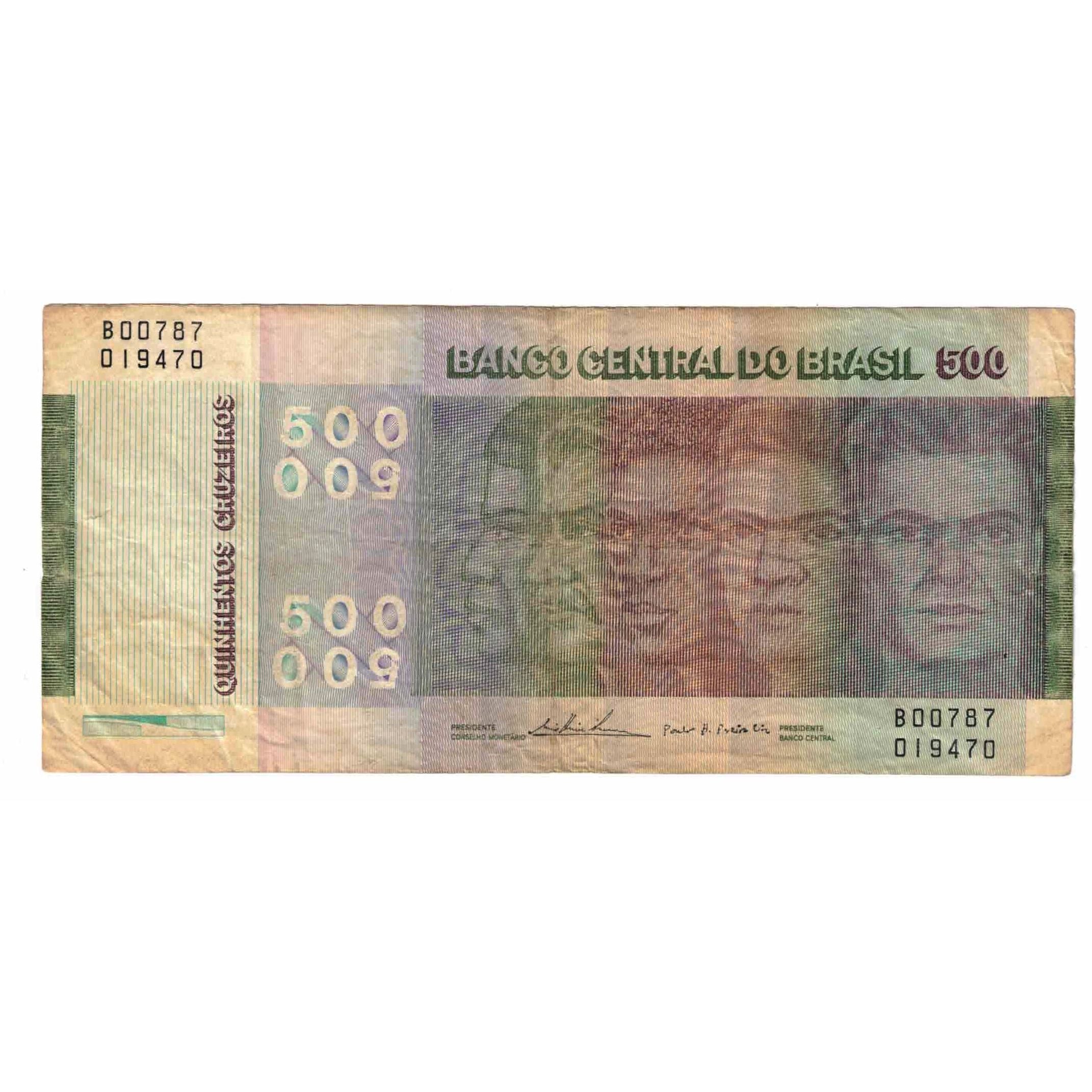 Banknote, Brazil, 500 Cruzeiros, Undated (1979), KM:196Aa, VF(20-25)