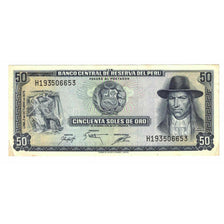 Billet, Pérou, 50 Soles De Oro, 1975, 1975-10-02, KM:107, SPL