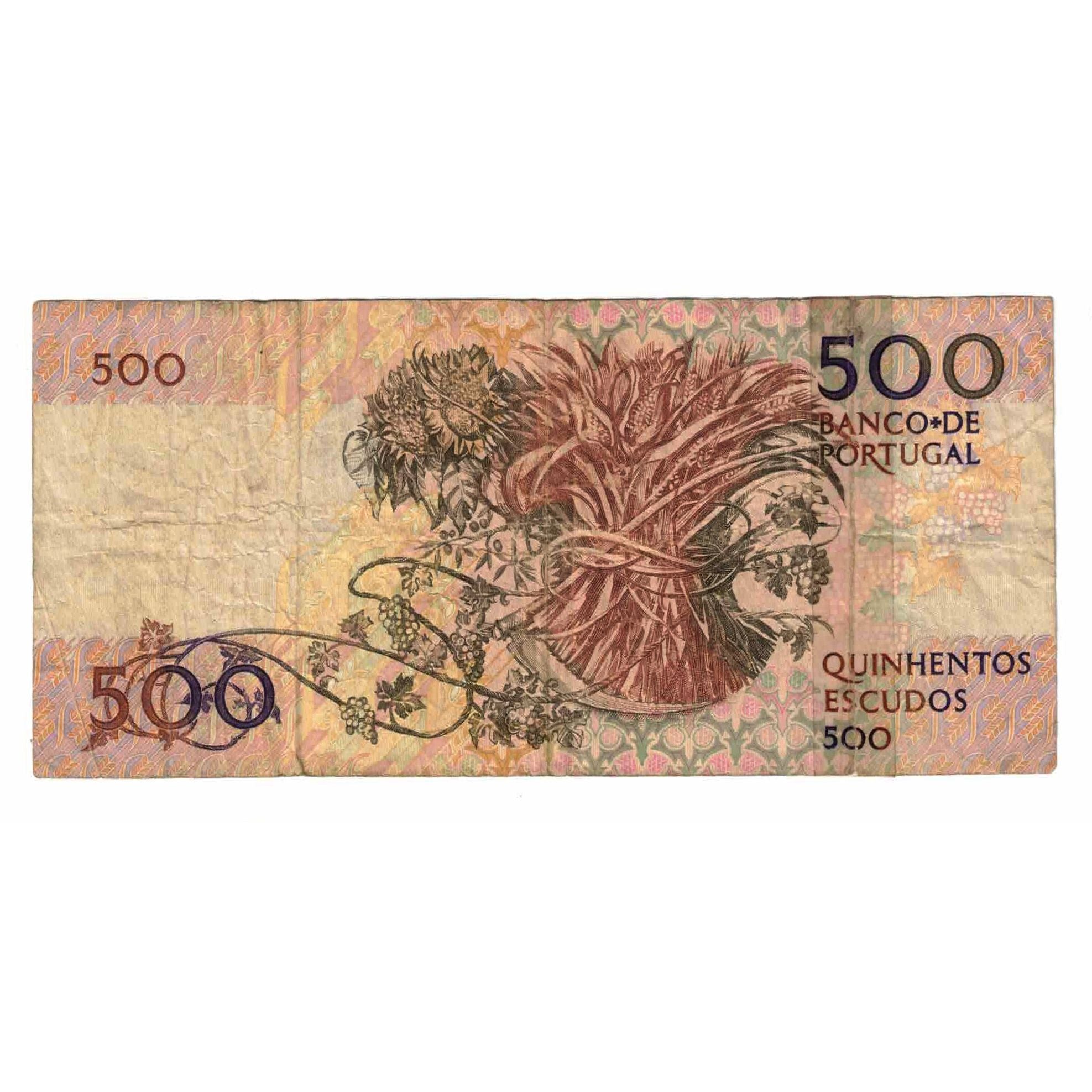 Banknote, Portugal, 500 Escudos, 1982-02-13, KM:180d, VG(8-10)