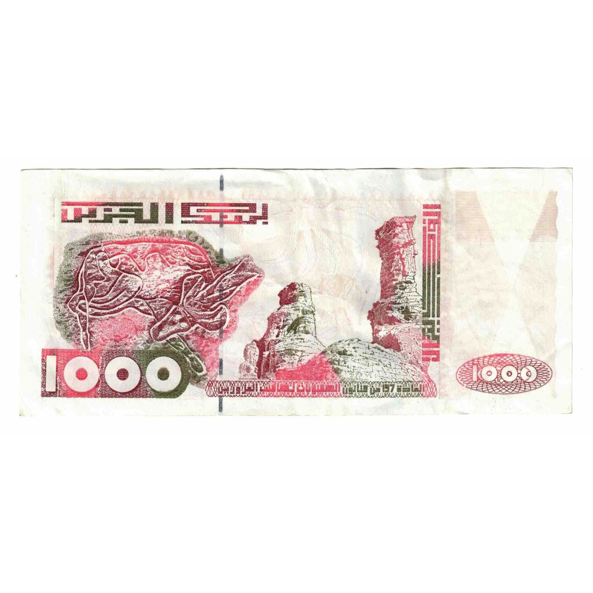 Banknote, Algeria, 1000 Dinars, 1998, 1998-06-10, KM:142b, AU(55-58)