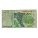 Banknote, West African States, 5000 Francs, 2003, KM:717Ka, VG(8-10)