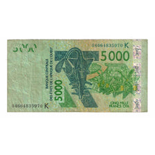 Banknote, West African States, 5000 Francs, 2003, KM:717Ka, VF(20-25)