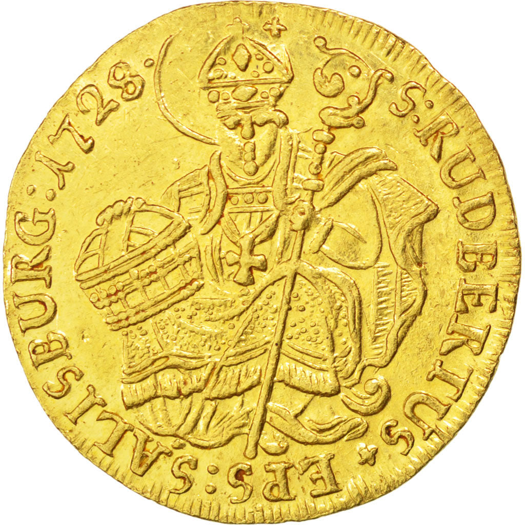 AUSTRIAN STATES, Ducat, 1728, KM #323, graded, PCGS, MS(63), Gold, 3.37