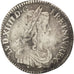 FRANCE, 1/12 Écu à la mèche longue, 1/12 ECU, 10 Sols, 1658, Aix, KM #166.22, VF