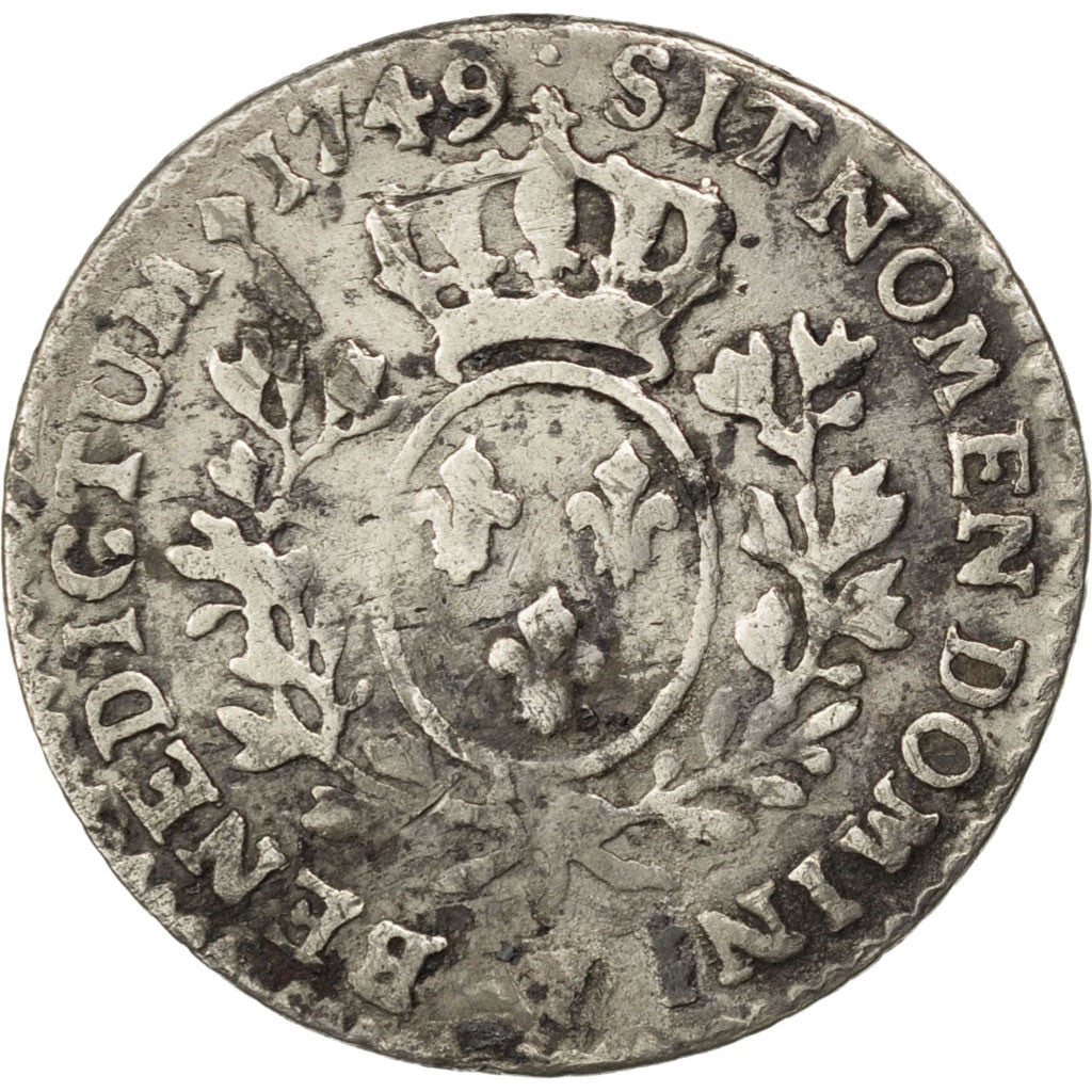 Coin, France, Louis XV, 1/10 Écu au bandeau, 12 Sols, 1/10 ECU, 1749, Lille