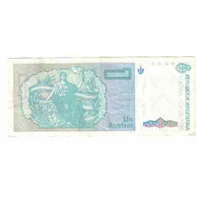 Billete, 1 Austral, Argentina, KM:323b, MBC+