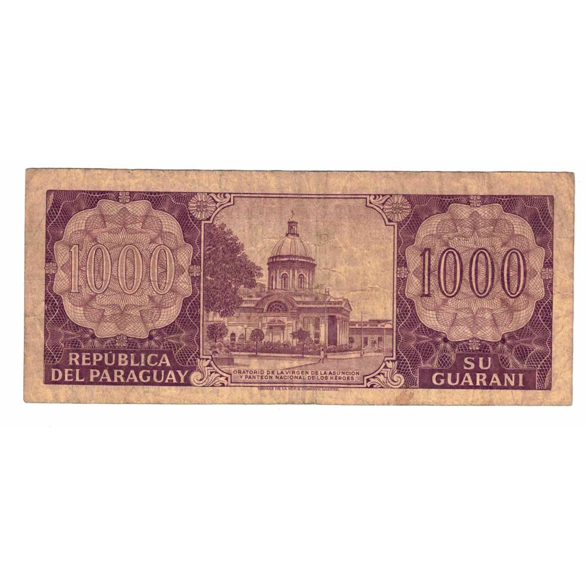Billete, 1000 Guaranies, Paraguay, KM:207, BC