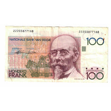 Billete, 100 Francs, Bélgica, KM:142a, MBC