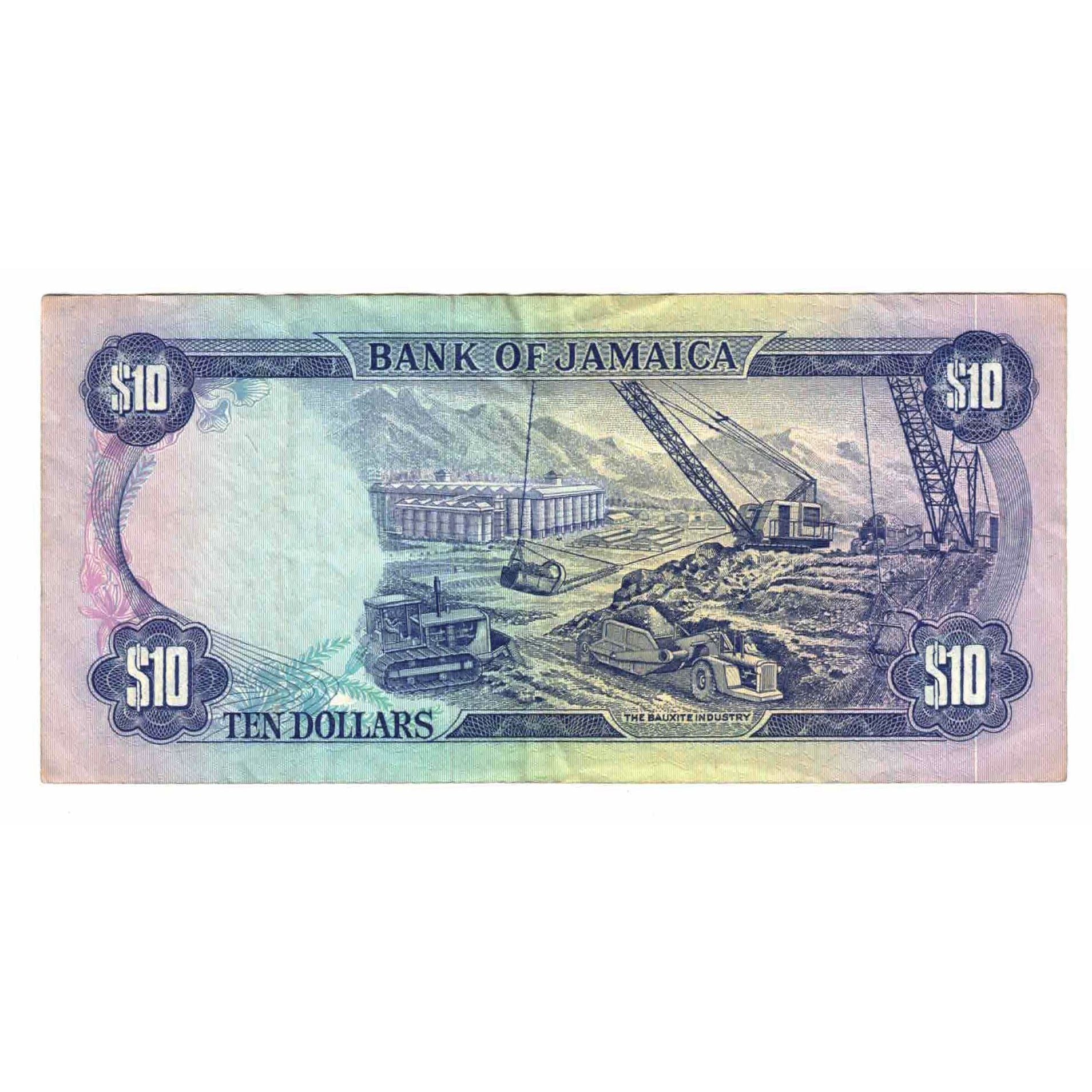 Banknote, Jamaica, 10 Dollars, 1981, 1981-12-01, KM:67b, AU(55-58)