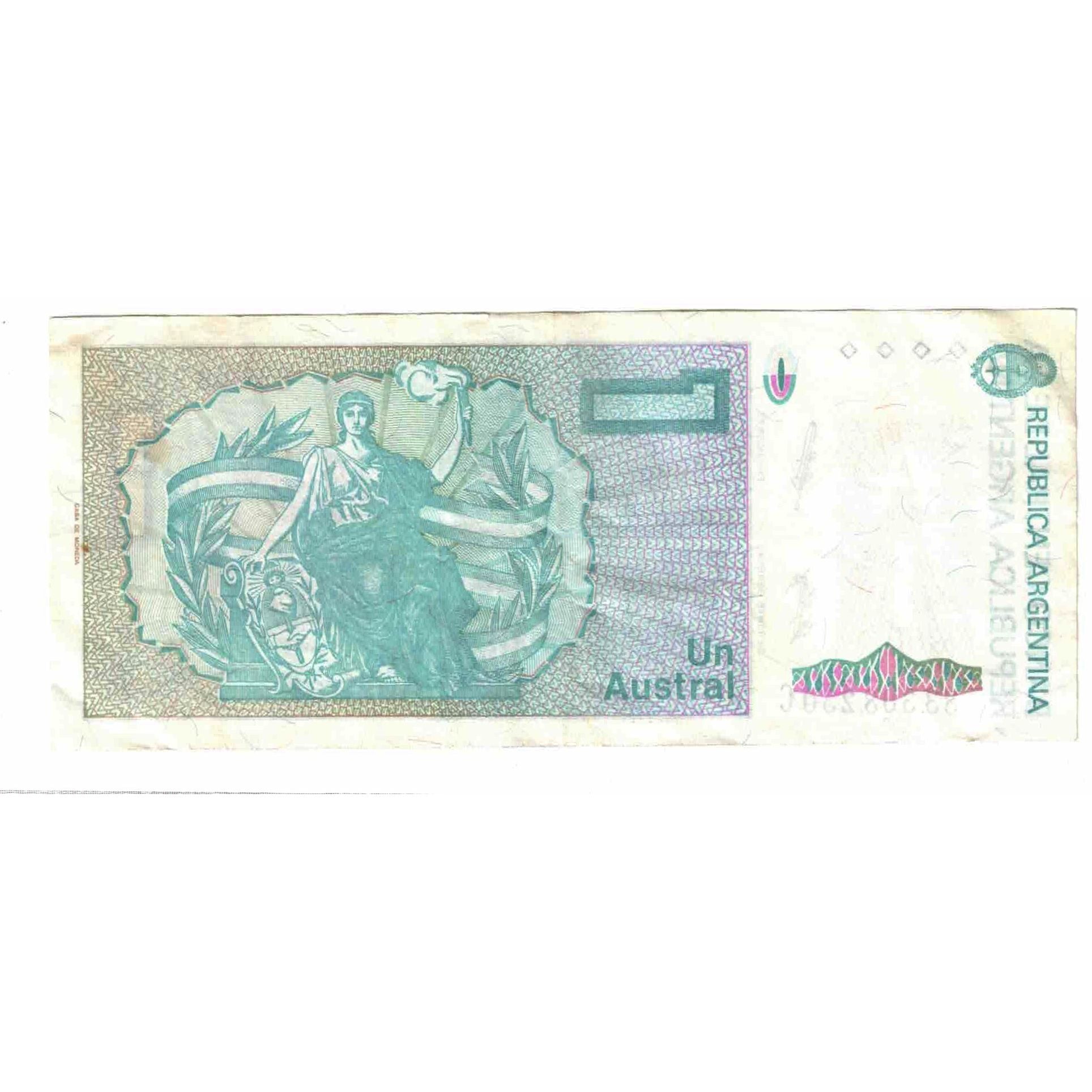 Nota, Argentina, 1 Austral, KM:323b, EF(40-45)