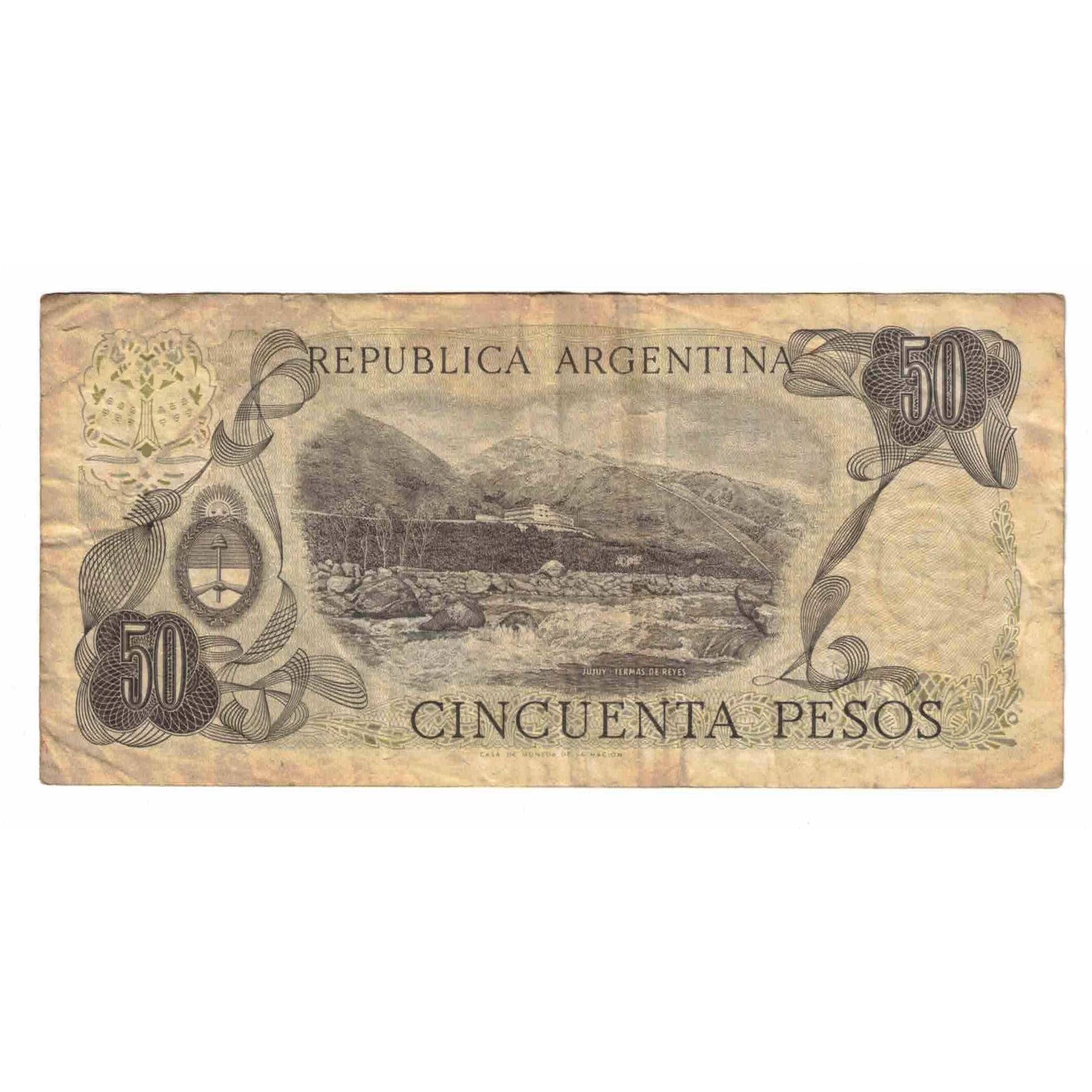 Biljet, Argentinië, 50 Pesos, 1977, KM:301a, B