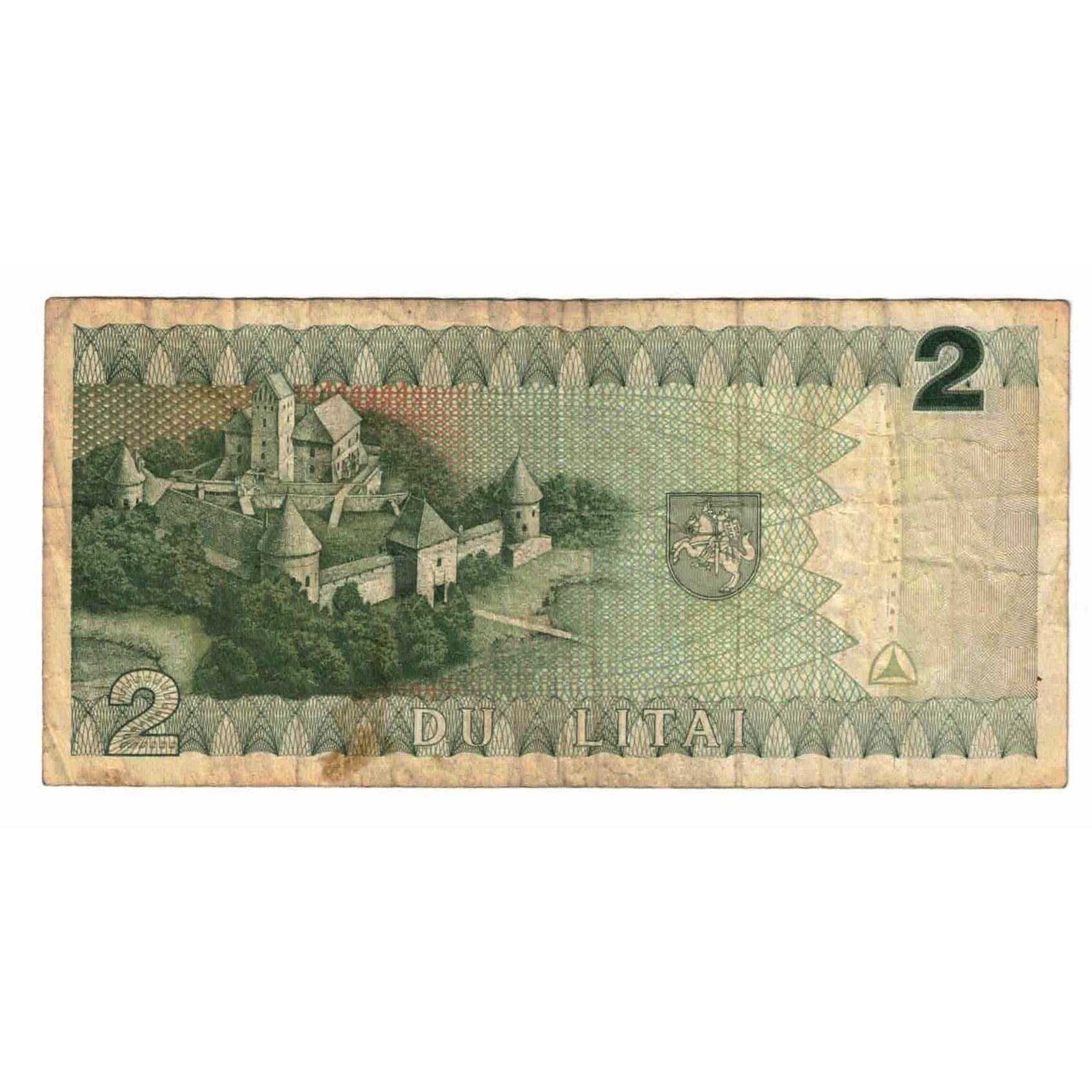 Geldschein, Lithuania, 2 Litai, 1993, KM:54a, S
