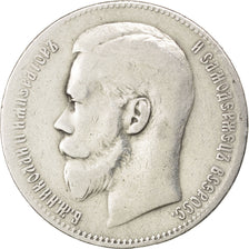 RUSSIA, Rouble, 1899, St. Petersburg, KM #59.3, VF(30-35), Silver, 19.75