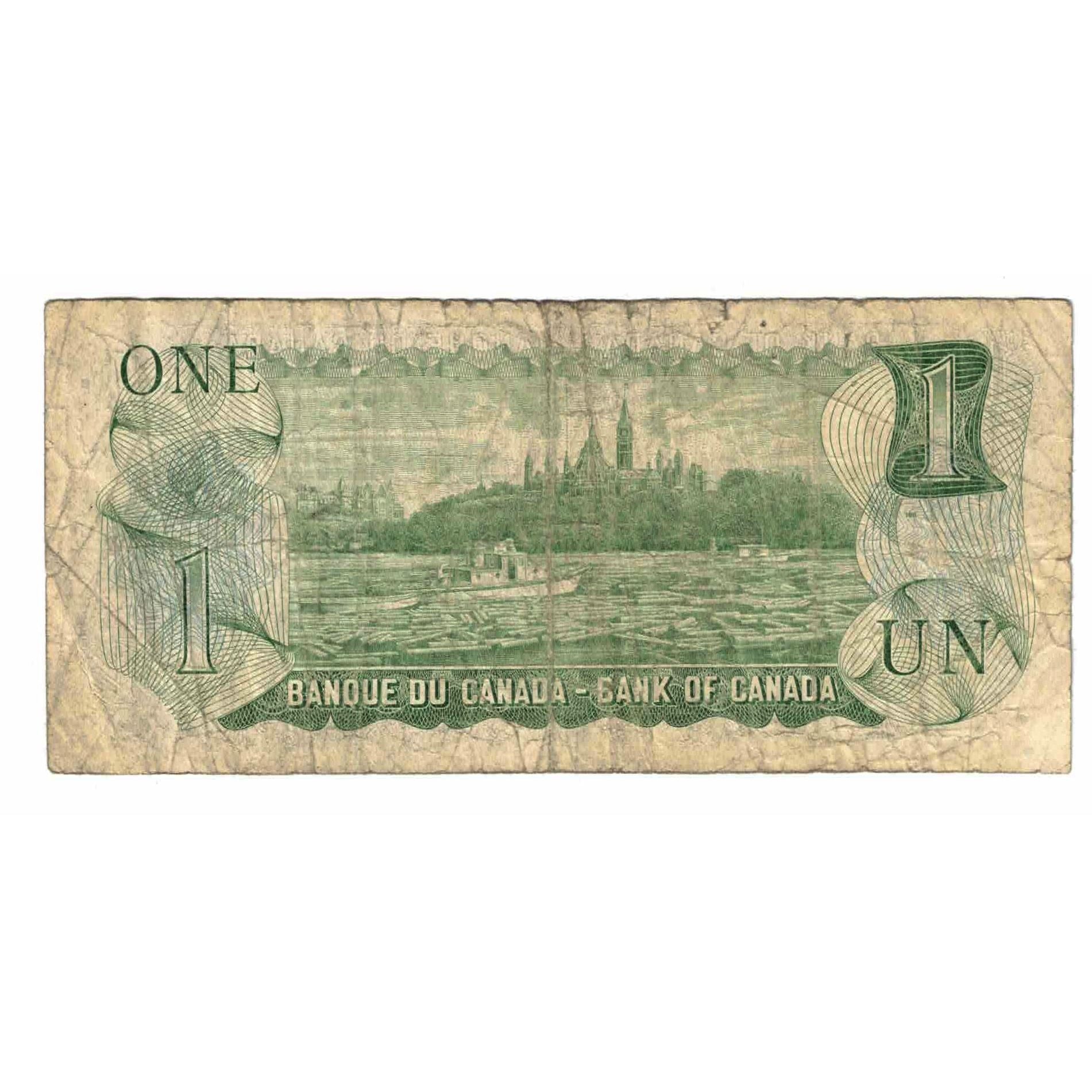 Banknote, Canada, 1 Dollar, 1973, Undated (1973), KM:85b, VG(8-10)
