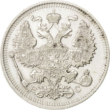 RUSSIA, 20 Kopeks, 1914, Saint-Petersburg, KM #22a.1, MS(63), Silver, 22, 3.53